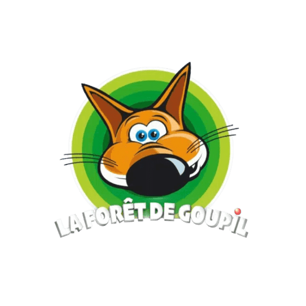 Logo du restaurant L'Entrepotes avec trois figures humaines.